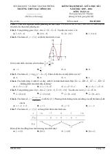 Đề thi Giữa kì 1 Toán 12 năm 2025-2026 trường THPT Mạc Đĩnh Chi (Hải Phòng)